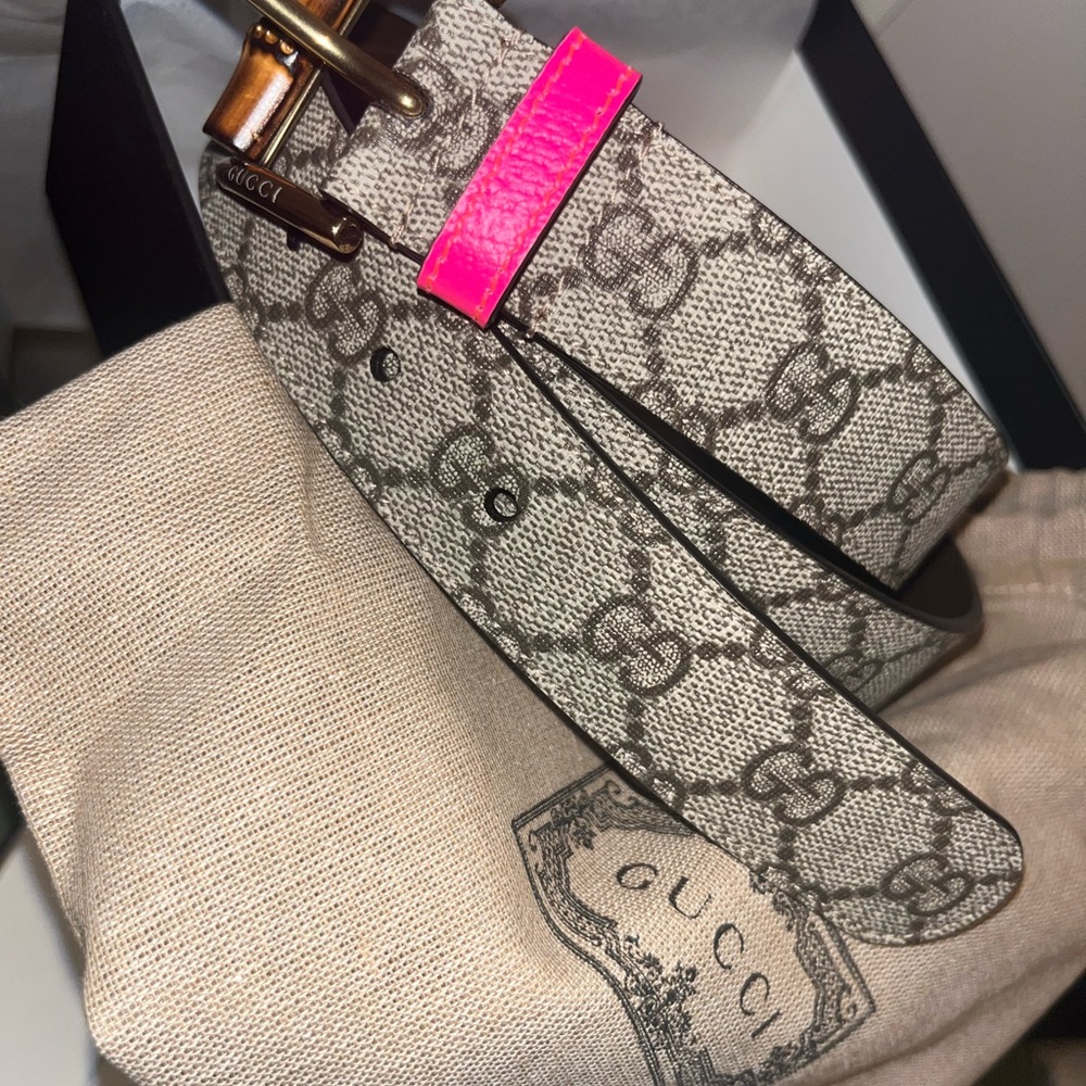 Gucci Beige and Pink Women's belt